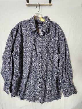 Rountree & Yorke Men’s Long Sleeve Shirt XXL–Dress/Casual-Excellent Condition